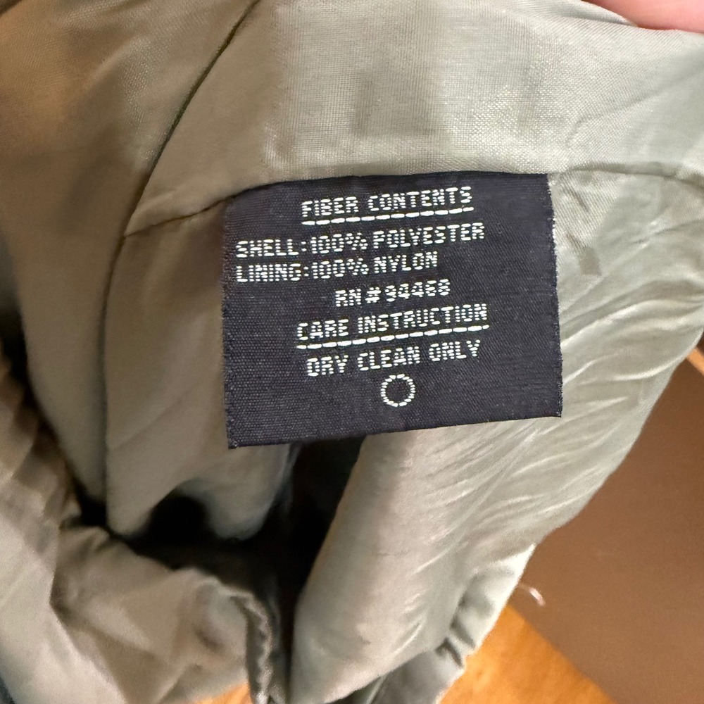 Braefair Womens Sage Green Hooded Button Front Utility Jacket Size M - Picture 5 of 11